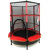 Батут дитячий для дому TILLY BT-RJ-0072 із захисною сіткою діаметр 140 см до 100 кг