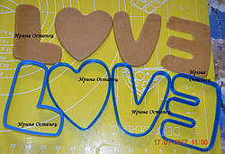 Вирубка LOVE, висота 10см