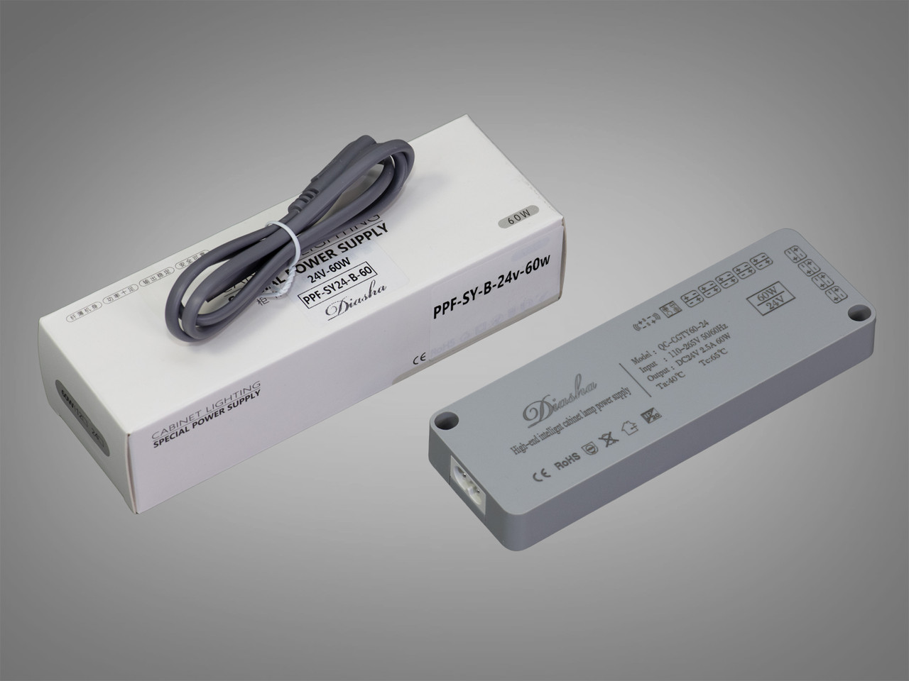 Тонкий керований блок живлення 24В, 60Вт, 2.5А PPF-SY-B-24V-60W