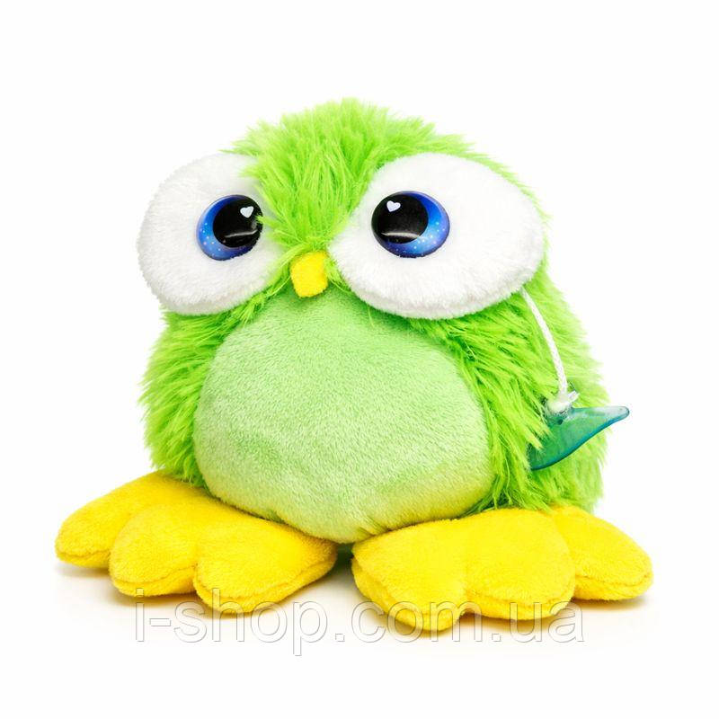 М'яка іграшка сова на присосці зелена Совеня Кузя 12см для дітей і авто Dreamtoys, фото 1