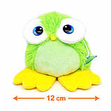 М'яка іграшка сова на присосці зелена Совеня Кузя 12см для дітей і авто Dreamtoys, фото 2