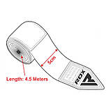 Бинти для боксу RDX Fibra 4.5 м, червоні, фото 3