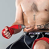 Бинти для боксу RDX Fibra 4.5 м, червоні, фото 5