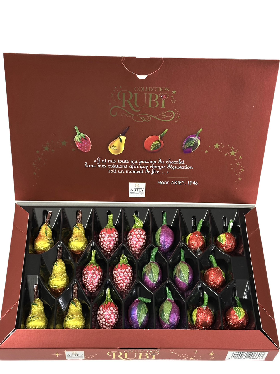 Цукерки шоколадні з лікером  Collection Ruby Abtey 200 г Франція