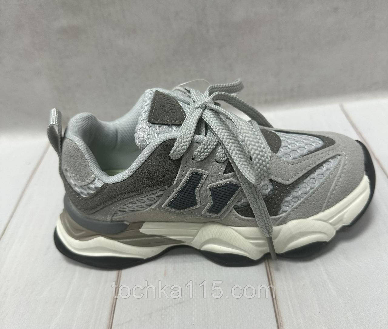 Тканинні дитячі кросівки Jong Golf сітка 31-38 сірий, фото 1