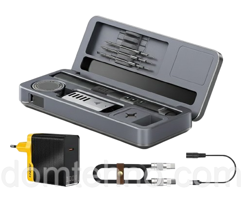 Інтелектуальний паяльник HS-02B 100 Вт з набором з 3 жал + зарядний пристрій FNIRSI HS-02B-3-TIPS-EU