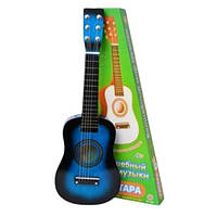 Іграшкова дерев’яна Гітара Metr+ колір синій (M 1369)
