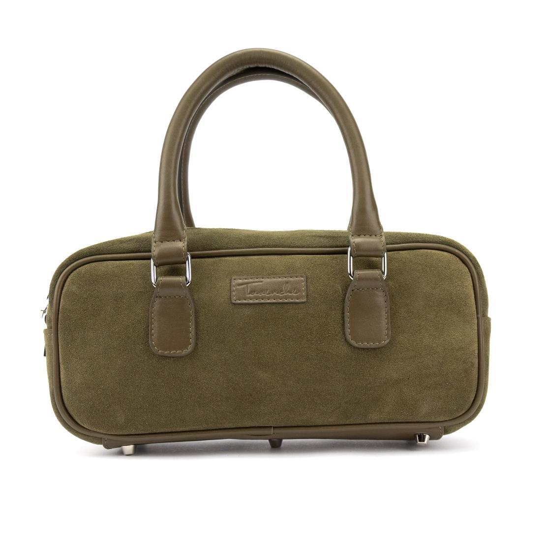 Замшева жіноча сумка Tavinchi CH-0245T оливкова