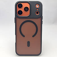 Чохол з Magsafe на iPhone 17 PRO MAX full open camera cover на айфон 17 Про Макс чорний магнітний black matte