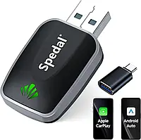 Адаптер бездротовий для Apple CarPlay та Android Auto USB 5G WiFi Bluetooth