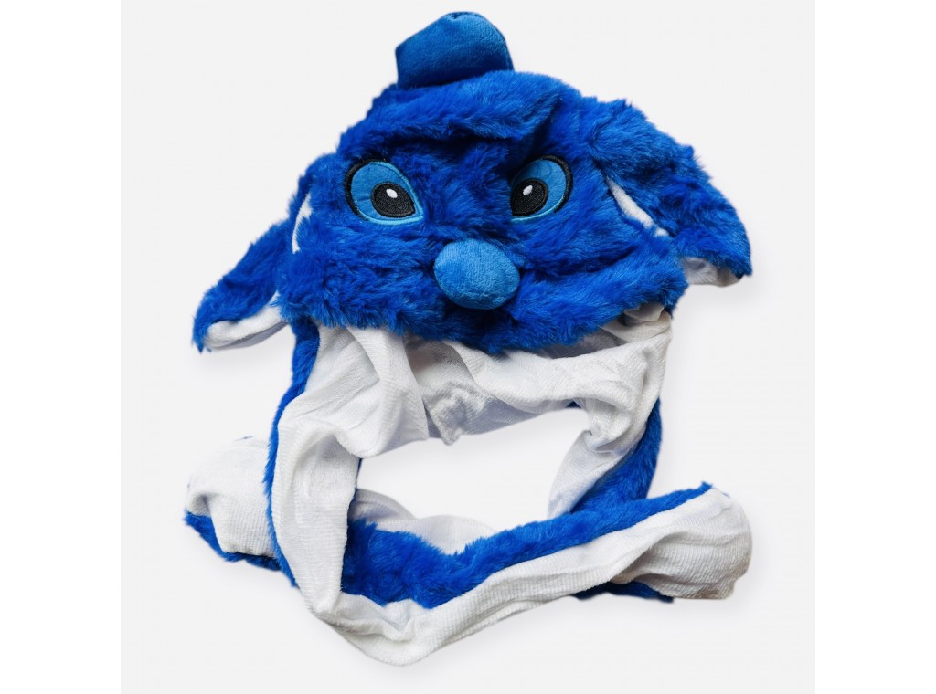 Шапка Стіч світна з рухомими вухами темно-синя ABC