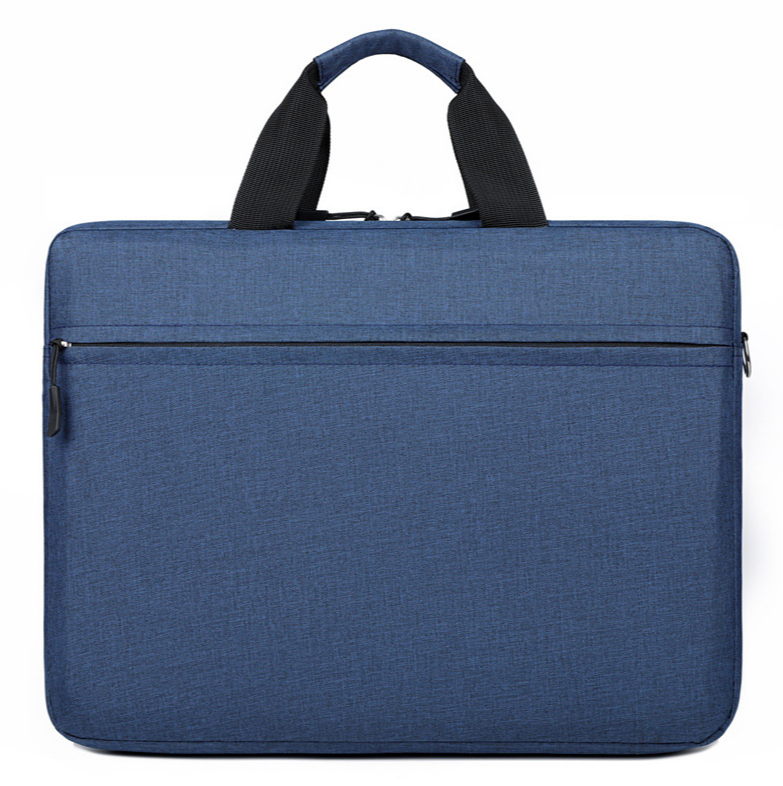 Сумка для ноутбука синя 15,6" тонка плоска сумка до ноутбуку 15 дюймів чохол на ремені синій, фото 1