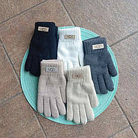 Рукавички "UGC" А21 2027 подвійні, мікс кольорів