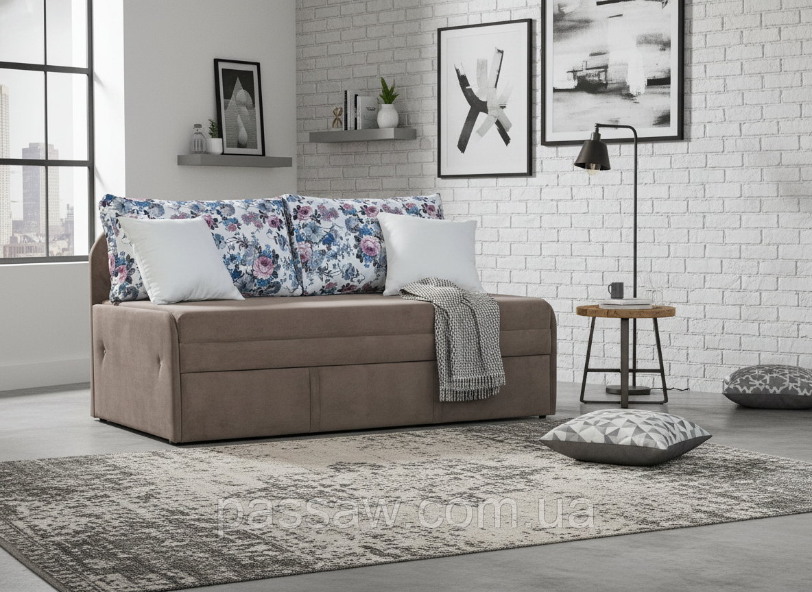 Диван-ліжко Сіті викатний 160, фото 1