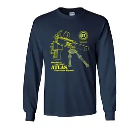 Лонгслів B&T BT77 Support in Retro, Розмір: Large, Колір: Navy Blue, BT77-L