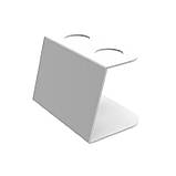 Підставка EKOSTAR для вафельного ріжка на 2шт. Біла. Акрил 3 мм, фото 2