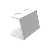 Підставка EKOSTAR для вафельного ріжка на 2шт. Біла. Акрил 3 мм, фото 3