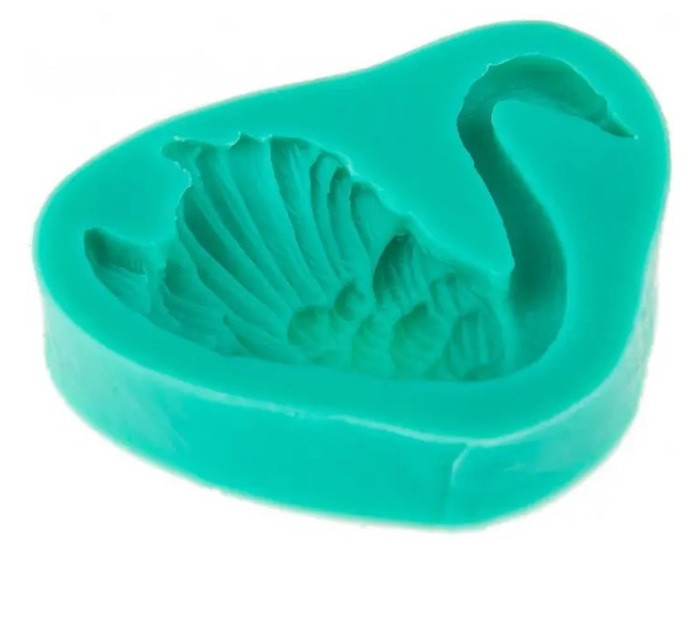 Кондитерський молд для мастики і шоколаду Лебідь правий 7 х 6 х 1,5 см, фото 1