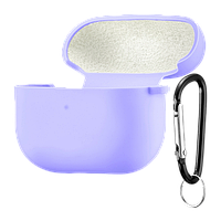 Чохол з Soft-Touch і мікрофіброю для AirPods 4 + карабін - Lavender 12