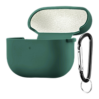 Чохол з Soft-Touch і мікрофіброю для AirPods 4 + карабін - Viridian 21