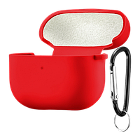 Чохол з Soft-Touch і мікрофіброю для AirPods 4 + карабін - Red 5
