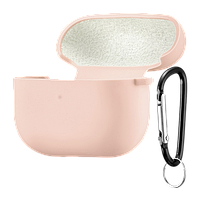 Чохол з Soft-Touch і мікрофіброю для AirPods 4 + карабін - Sand Pink 3