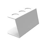 Підставка EKOSTAR для вафельного ріжка на 3шт. Біла, фото 3