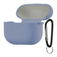 Чохол з Soft-Touch і мікрофіброю для AirPods 4 + карабін - Lavender Grey 11