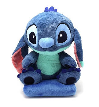 Плед — м'яка іграшка 3 в 1 Стіч синій