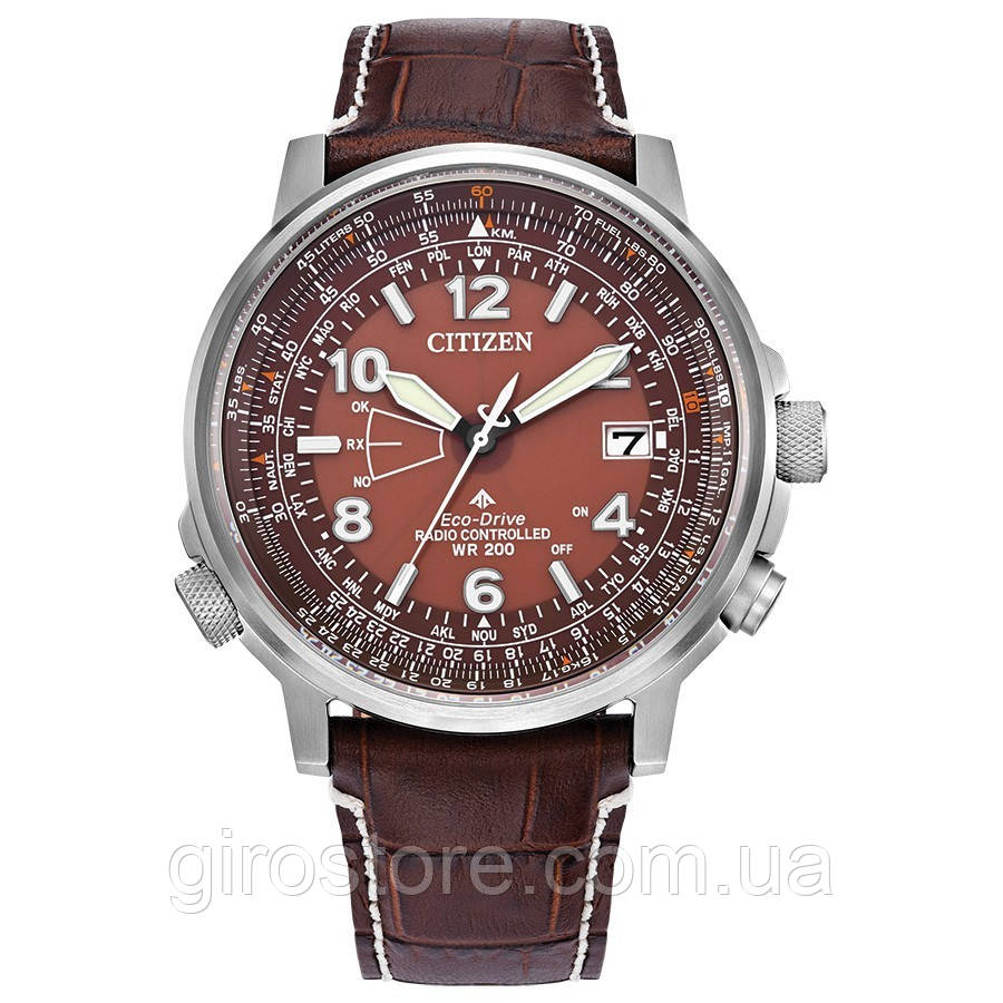 Годинник Citizen Promaster Sky CB0248-01X радіосинхронізація, тривалий календар, світовий час, сонячна батарея, сапфір, фото 1