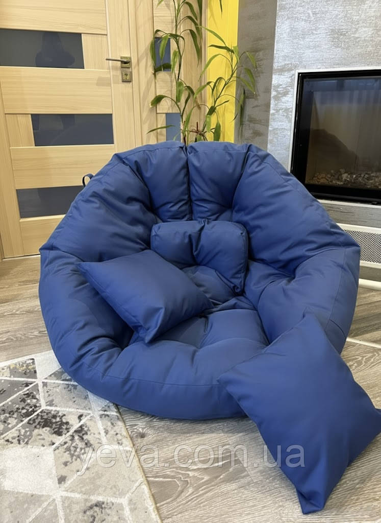 Безкаркасні меблі Крісло 2в1 оустер, М'яке крісло трансформер, Стильні м'які крісла для дому, фото 1