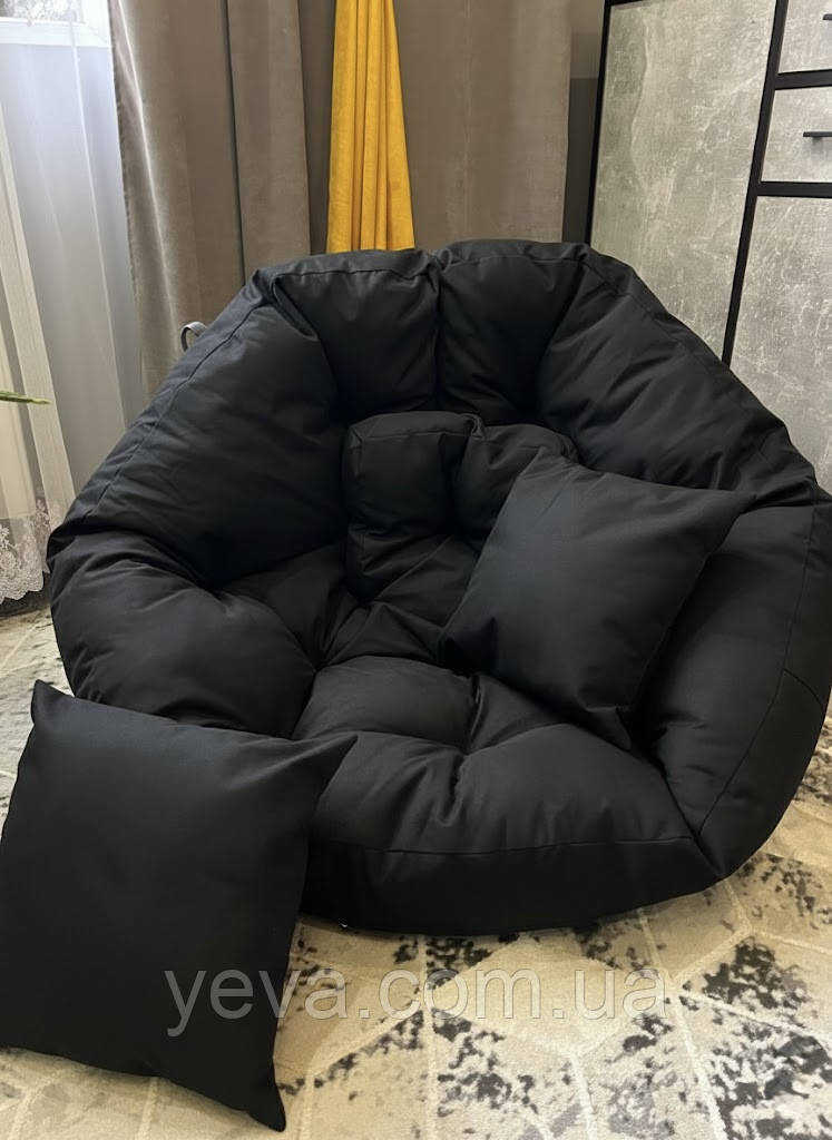 Безкаркасні меблі, М'яке крісло трансформер 2в1, Безкаркадне дитяче крісло футон, Кріслотрансформер, фото 1