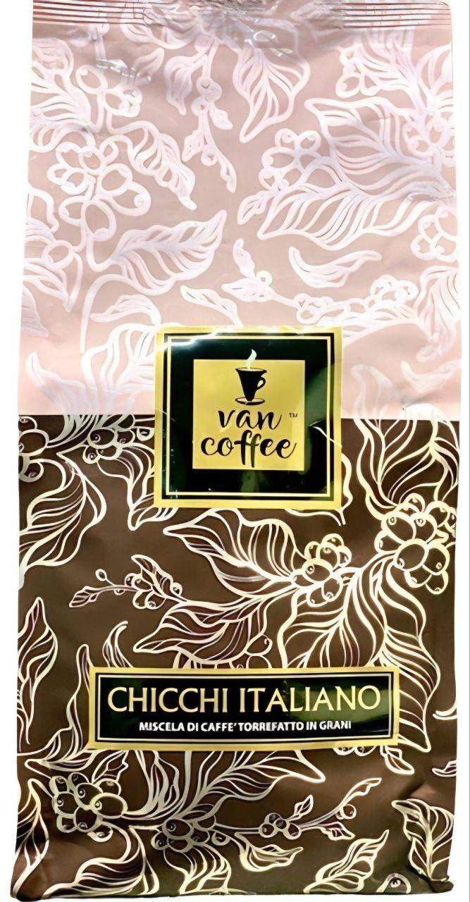 Кава в зернах Van Coffee CHICCHI ITALIANO 1000 г купаж 90/10 свіжого обсмажування