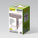 Професійний фен для волосся Maestro MR-232 2000 Вт, складана ручка, 2 швидкості, 3 режими, концентратор, захист від перегрівання, фото 4