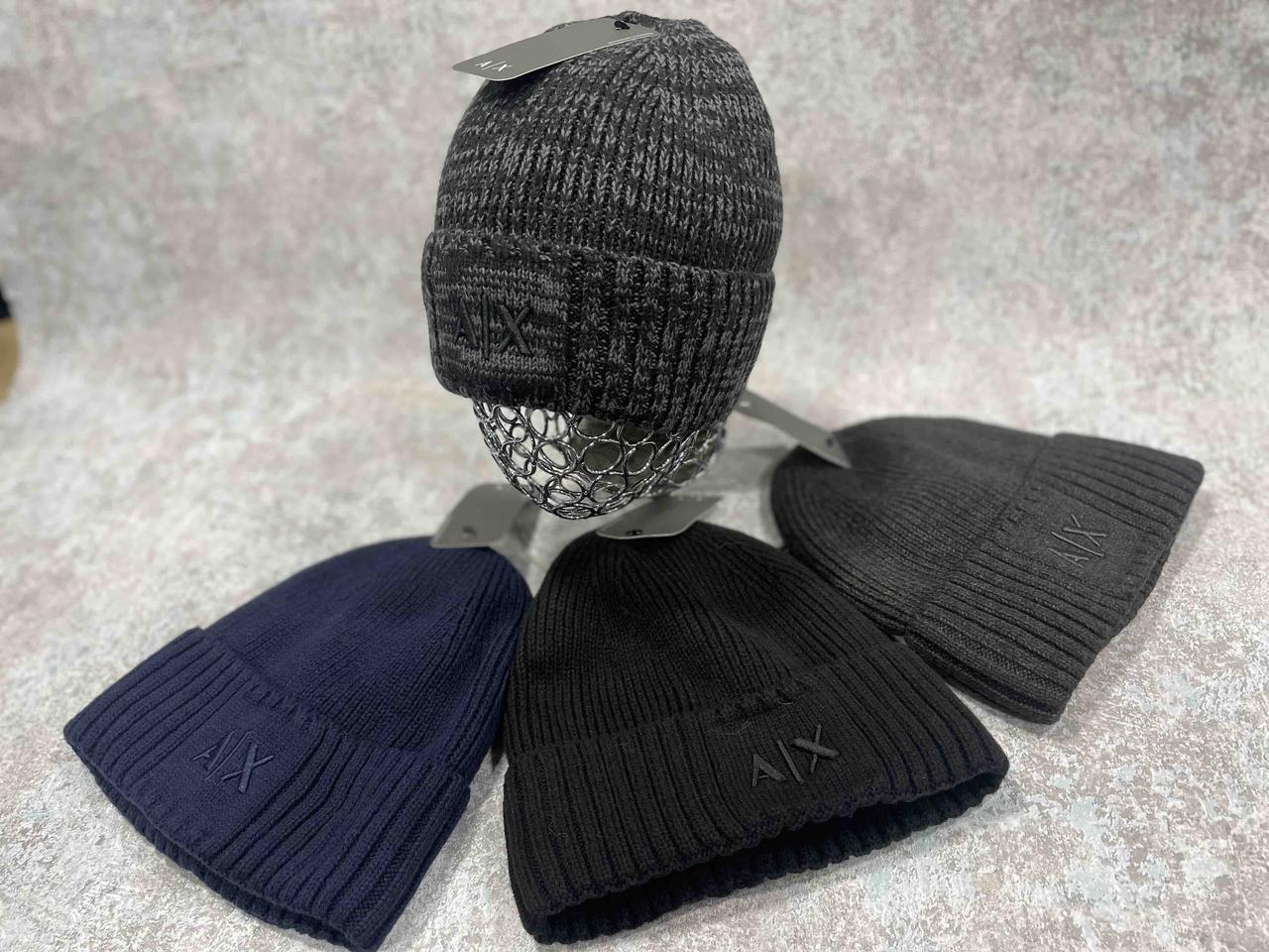 Трендова  чоловічашапка з підворотом A/X на флісі, фото 1