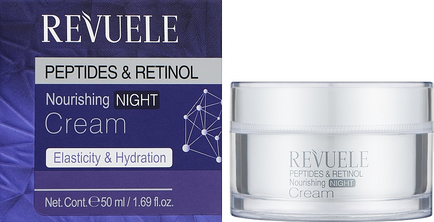 Нічний крем для обличчя з пептидами і ретинолом Revuele Bioactive Skincare Regenerating Night Cream, фото 1