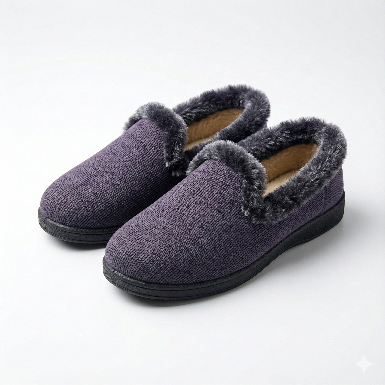 Чуні капці домашні текстильні з хутряною облямівкою. Короткі теплі бурки. Розміри 38-41, фото 1