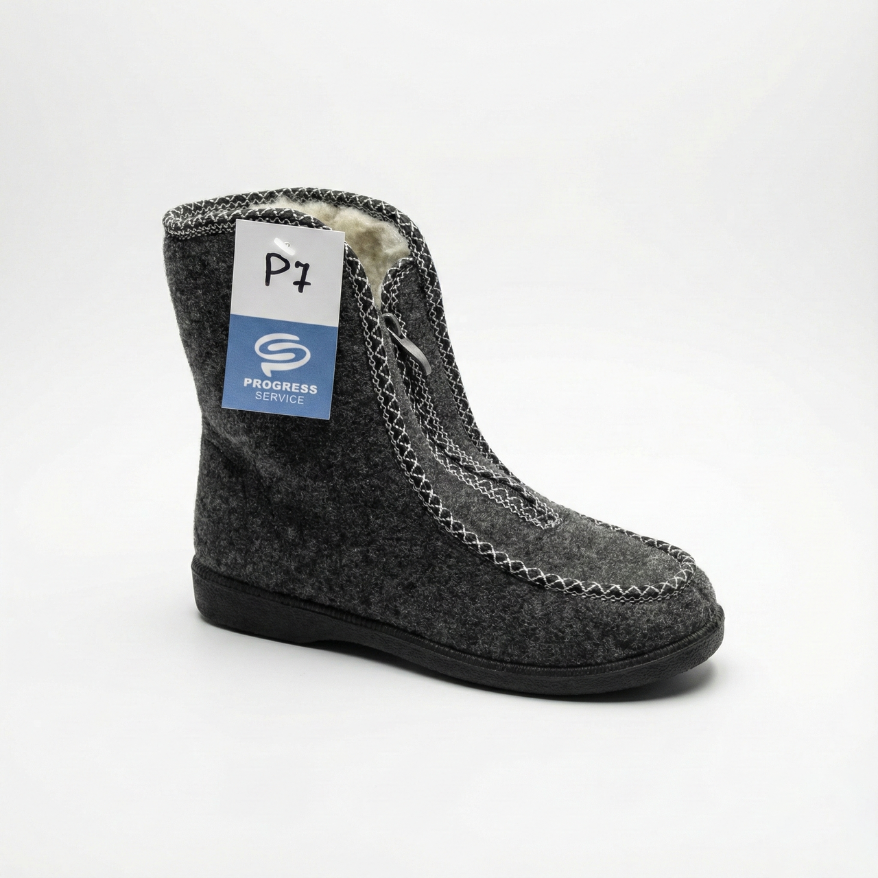 Бурки жіночі зимові повстяні на блискавці. Високі теплі чуні Progress. Розміри 37-41, фото 1