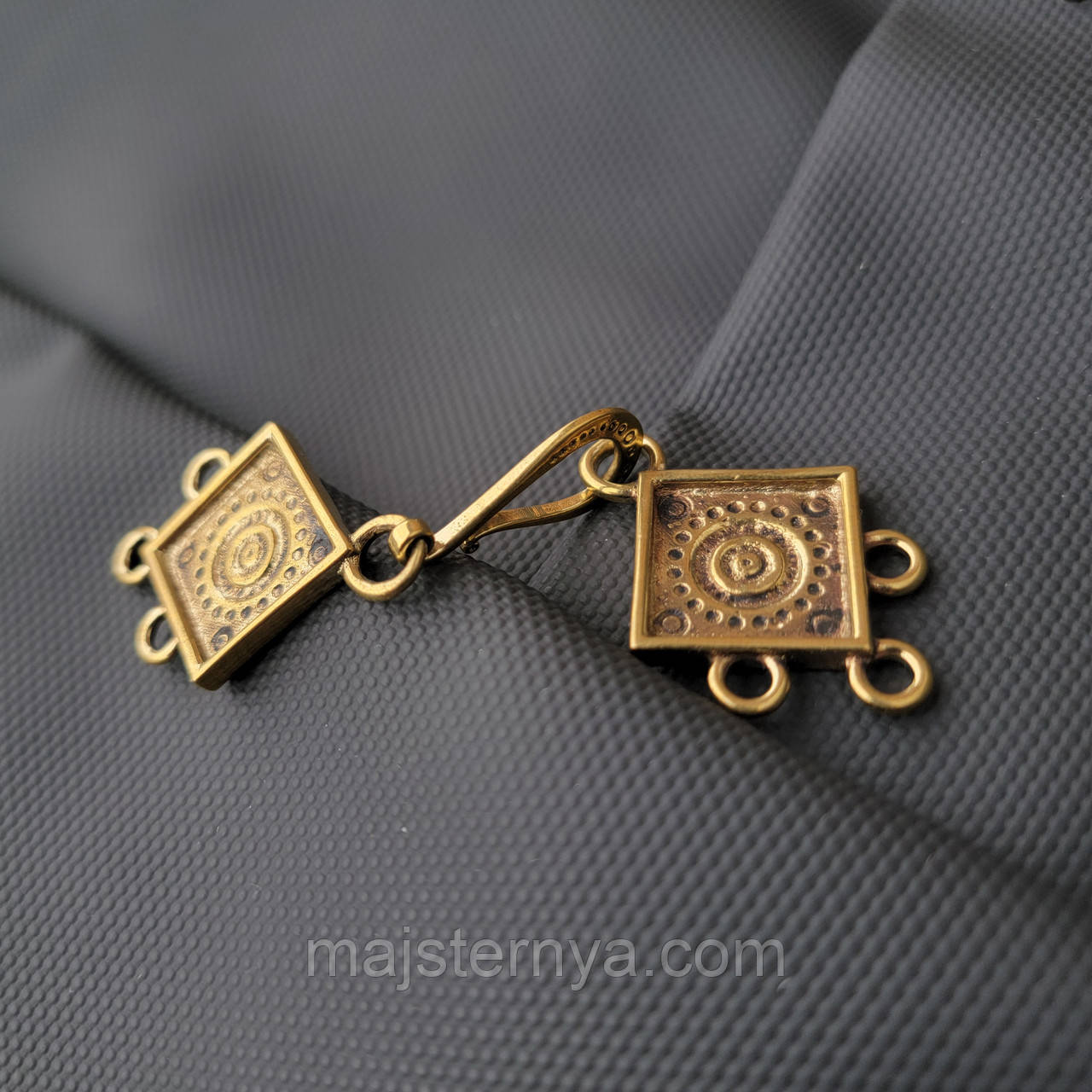 Лита чепрага з латуні. Застібка для намиста MM021, фото 1