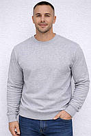 Батник чоловічий, реглан однотонний, світшот світло-сірий