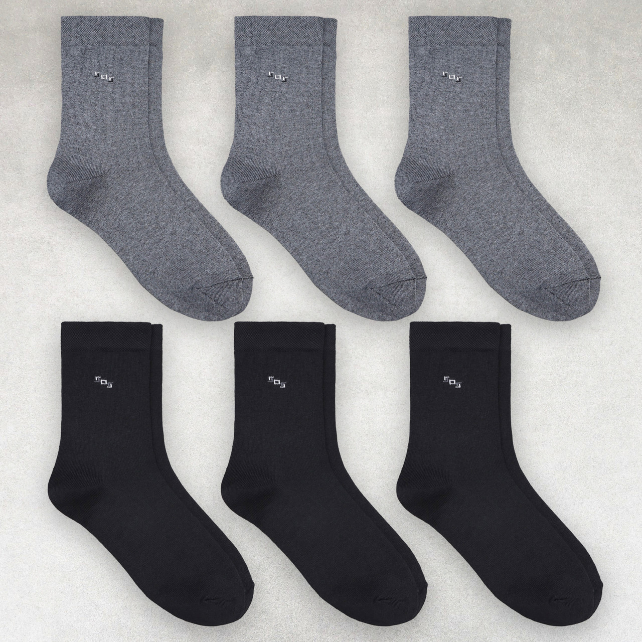 Шкарпетки чоловічі 6 пар високі «Класика R07» розмір 39-41 арт. 358Н.3/356Н.3, фото 1