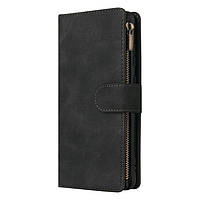 Чохол книжка Zip Wallet для Samsung Galaxy S8 чорний ремінець на руку