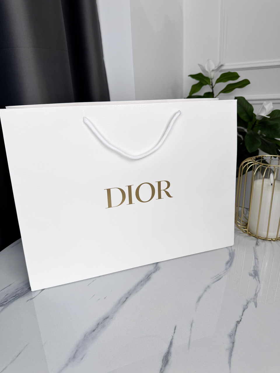 Фірмове паковання великий пакет Christian Dior, паковання на подарунок. Подарункова брендова упаковка Діор, фото 1