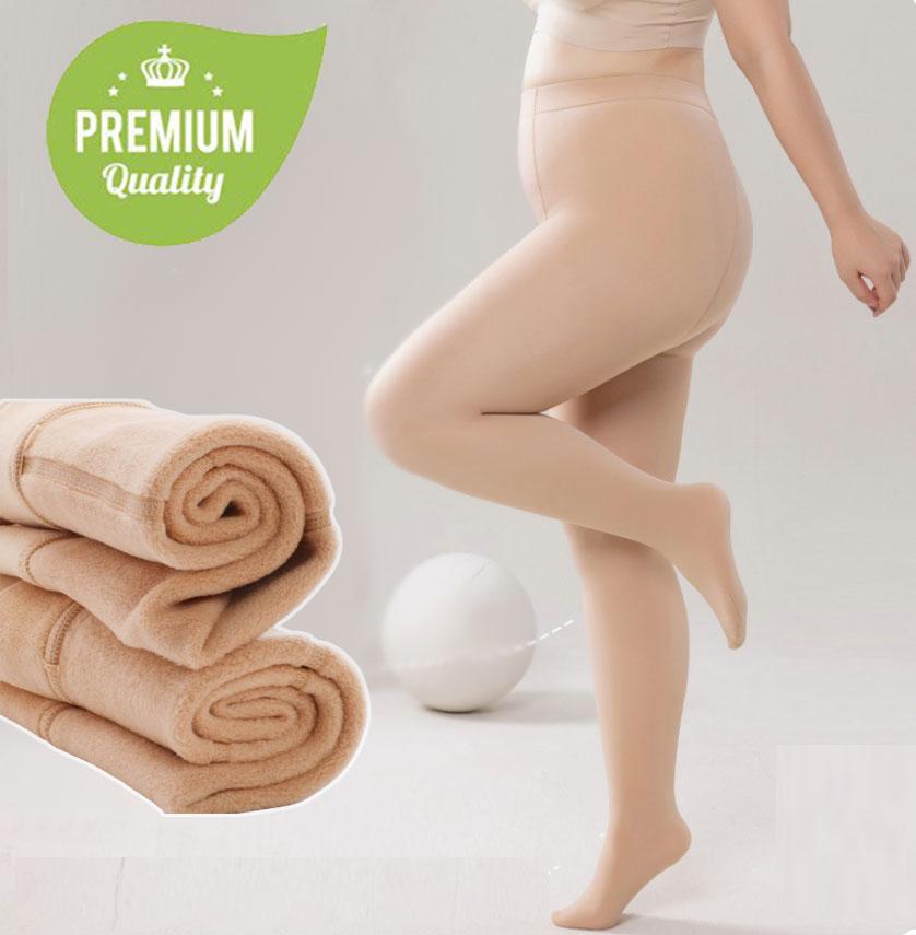 Колготи жіночі мікрофібра на густому хутрі 300 г 52/54 р. батал