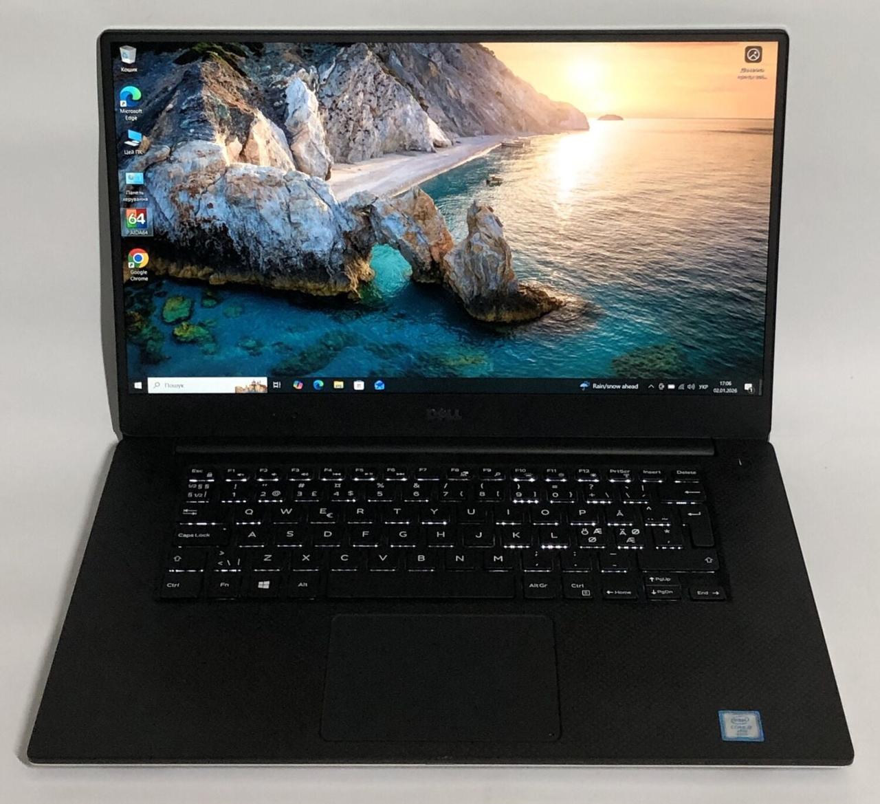 Б/в Ноутбук Б-клас Dell Precision 5510 15.6" 1920x1080| Core i7-6820HQ| 16 GB RAM| 256 GB SSD| Quadro M1000M 2GB