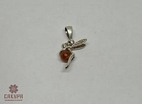 Срібний Кулон зі вставкою цирконій