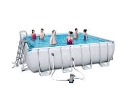 Басейн каркасний BestWay (56626) з фільтр-насосом 488х488х122см