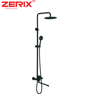 Душова Колонна Зі Смішувачем Zerix DAX-006-J-35cm Black Неіржавіюча сталь SUS304