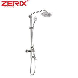 Душова Колонна Зі Змішувачем Zerix SUS-009-J Неіржавіюча сталь SUS304