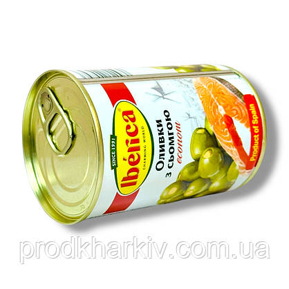 Оливки с семгой ТМ Iberica (Иберика) 280мл, фото 5